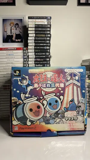 أربعة اقراص بلي 2 مع الطبل ريجن ياباني للبيع بحالة جيدة جدا للعبة Taiko no tatsujin