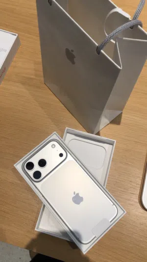 Apple iPhone 17 pro max white color in fantastic condition