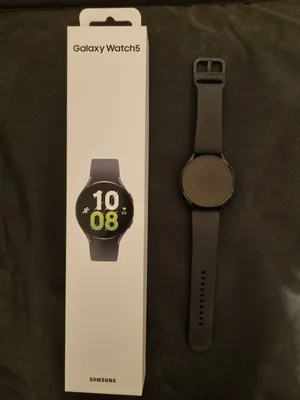 .   Samsung Galaxy watch 5 black  and Samsung  Galaxy  watch  4 silver