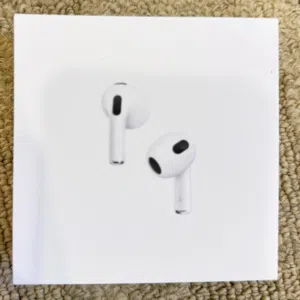 Apple AirPods 3rd Generation Original Used – Excellent Condition –Perfect Sound With box and cable