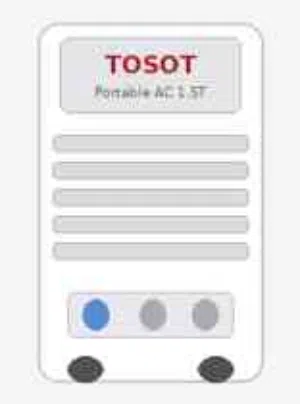Tosot 1.5 Ton Portable Air Conditioner - Used