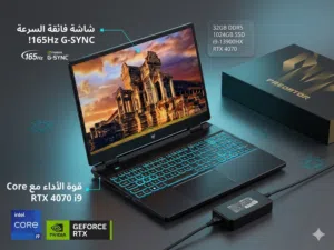 لابتوب Acer Predator Helios Neo16 Intel CoreTM i9-13900HX NVIDIA GeForce RTXTM 4070*8