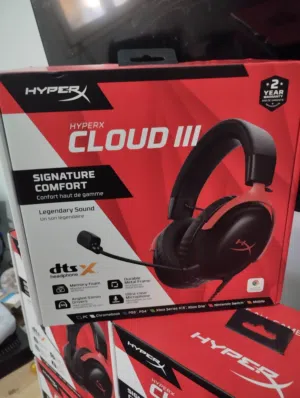 للبيع سماعات Hyper x Cloud 3 سلكية جدد اصليات  جملة أو قطاعي متوفر بطاقة وكاش أو حوالة مصرفية