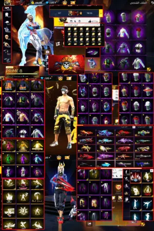 كونت فري فاير للبيع