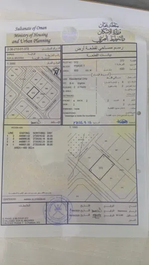 Residential Land for Sale in Al Batinah Shinas