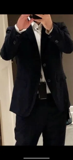 جاكيت بدله ماسيمو دوتي جديد ملبوس مرتين فقط قياس 46