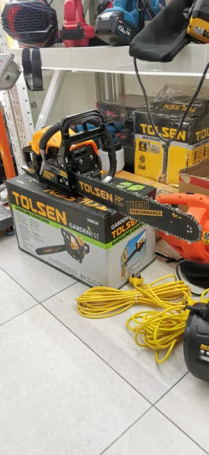 منشار قص الحطب بترول مكينة قطع حطب خشب سنجل 20 انش شركة تولسين تولسن TOLSEN اصلي