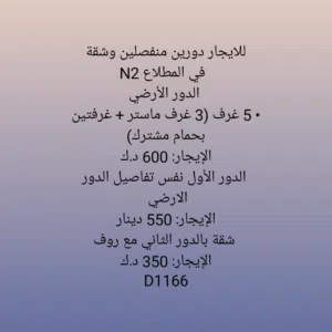 1111 m2 More than 6 bedrooms Townhouse for Rent in Al Jahra Matla'