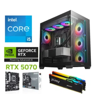 تمجيعة الالعاب الاقوى GAMING PC INTEL CORE I5-14400F RTX 5070 12GB