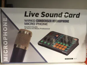 مايكروفون ومكسر احترافي فقط 35 دينار