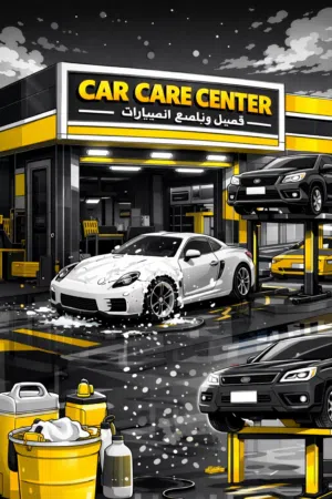 محل عناية سيارات للبيع في مدينة العين