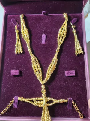 طقم اكسسوارات ذهب صيني