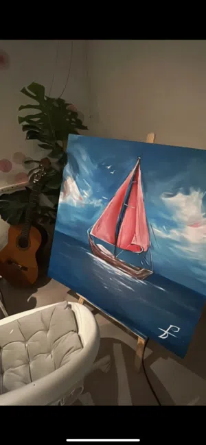 لوحة فنية أصلية مرسومه يدويا