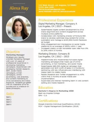 Do you want a clean and professional CV?