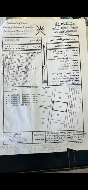 اراضي سكنية وتجارية عبري وادي العين