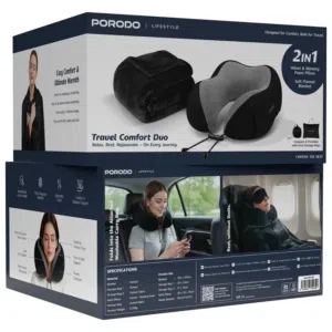 رفيقك المثالي في الرحلات الطويلة وسادة وبطانية 2 في 1