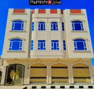 عماره استثماريه للبيع في بيت بوس خلف محطه الخمسين وجوله الرعد مشطبه لكس 3دور وبدروم