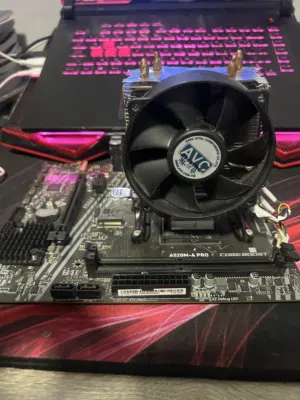 بورد a520 مع معالج r7 1800X مع مبرد هوائي