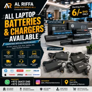 New All Type Brand Of Laptop Charger & Batteries (MacBook Charger) Available In Good Price