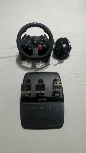 Logitech G29 Racing Wheel + Gear Shifter Like New  لوجيتيك G29 مع القير شبه جديد