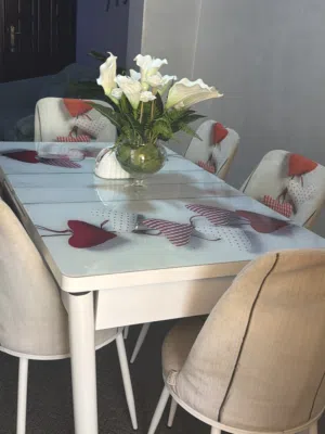 طاوله سفره مع 6 كراسي