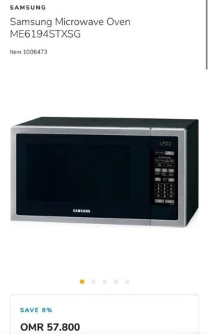 Samsung Microwave Oven ME6194STXSG