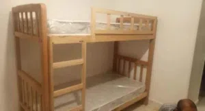 سرير خشب بملل والسلم والحاجز دورين Furniture oh