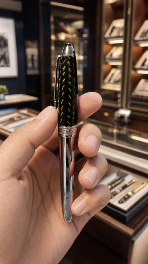 New Montblanc Solitaire Carbon Fiber Special Edition Fountain Pen For Sale
