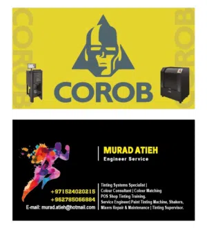 صيانة ماكينات الألوان والرجاجات الايطاليه Corob جميع الموديلات  وماكينات الألوان الصينية Santint