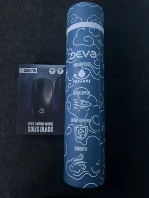 Devo Solis Black Gaming Mouse And Mouse Pad ( Brand new )