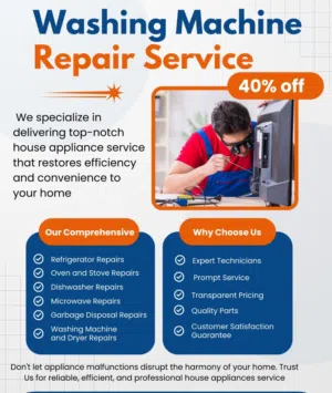 Washing machine repair fixed dryer dishwasher repair service home appliance service