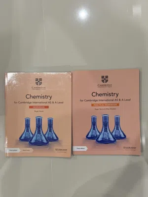 Chemistry Cambridge international AS&A workbook and practical book