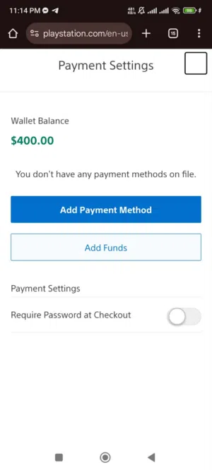 حساب بلاستيشن امريكي