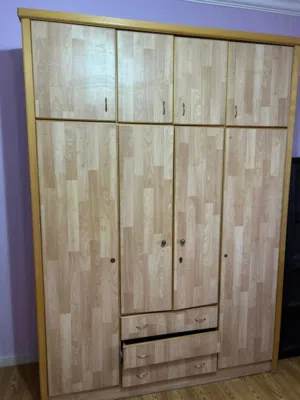 خزانه خشب لاتيه باركي 4 درف طابقين  ..... تواصل واتس اب