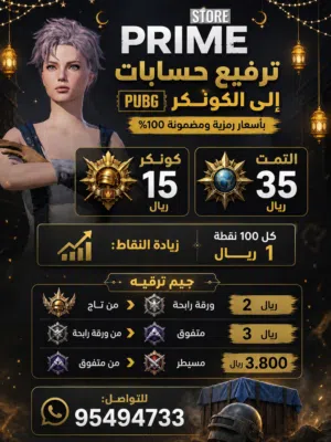 اي شي خاطر في ببجي تواصل معي