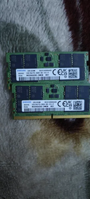 حبتين رام ddr5 32gb(*2) للبيع