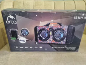 Orca portable stand-alone stereo audio system