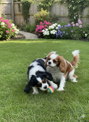 كلاب كينغ شارلز سبانيل ذكر و انثى