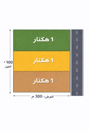 ارض للبيع في بئر التركي 3 هكتارات
