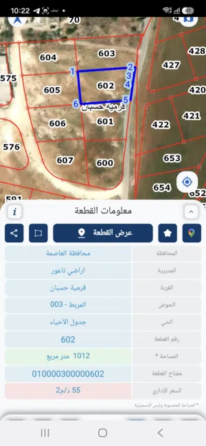 Residential Land for Sale in Amman Husban