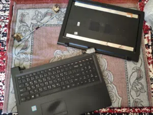 كيبورد وقشرة لابتوب لينوفو كاملة Lenovo Ideapad 300 مع فريم الشاشة والفصلات