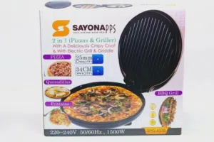 جريل الشواء وصنع البيتزا الرائع من Sayona جريل 2 في 1