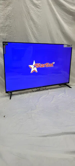 شاشه 50 بوصه استار سات سمارت اندرويد مواصفات عاليه دقه ووضوح 4K و UHD جديده بالكرتون مضمونه 5 سنوات