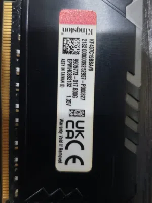 (2x 8GB) HyperX FURY RGB  (DDR4-3733)