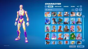 حساب فورت نايت اساسي 120 سكن سكنات حفل ملكي