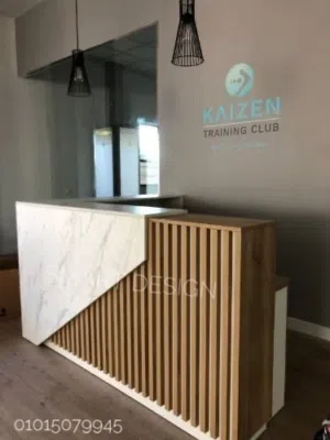 كاونتر استقبال ، مكتب استقبال ،مكتب ريسبشن خشب  mdf اسباني متوفر جميع المقاسات والالوان والاشكال