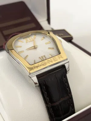 ساعة آجنر AIGNER جلد AIGNER men's leather watch with original AIGNER pen