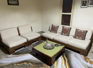 Original Sleep Comfort Living Room Set - High-Quality Wood & Fabric طقم كنب "سليب كومفورت" الأصلي -