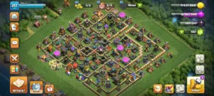 حساب كلاش اوف كلانس لفل 218 تاون 18 شبه ماكس