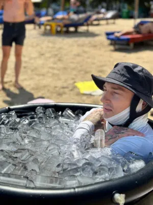 Ice bath for quick recovery